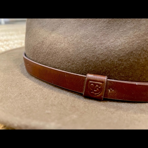 BRIXTON Messer Felt Flat Brim Hat - Picture 6 of 8